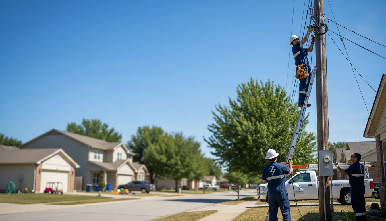 Residential electrician providing installation services in Rawson, OH